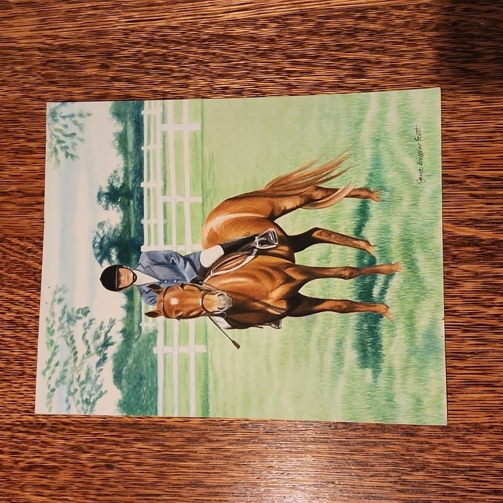 Pony Clubber Original Watercolour By Janet Griffin-Scott